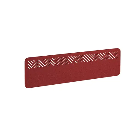 Chevron Acoustic Desktop Screen - 1400mm - Pure Red